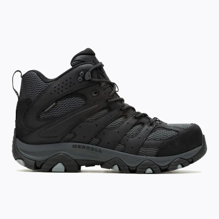 Merrell Moab Vertex 2 Mid Waterproof Carbon Fiber Work Boot Blackgranite Men Boots