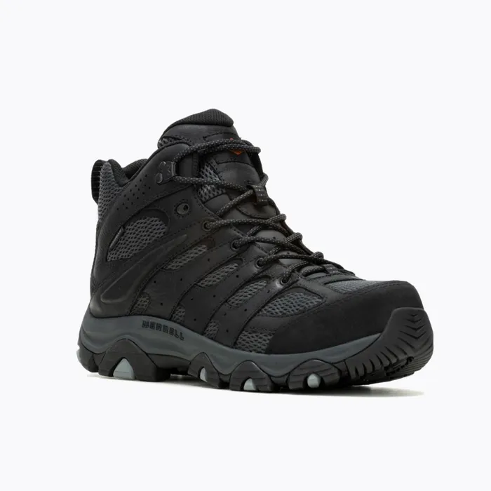Merrell Moab Vertex 2 Mid Waterproof Carbon Fiber Work Boot Blackgranite Men Boots