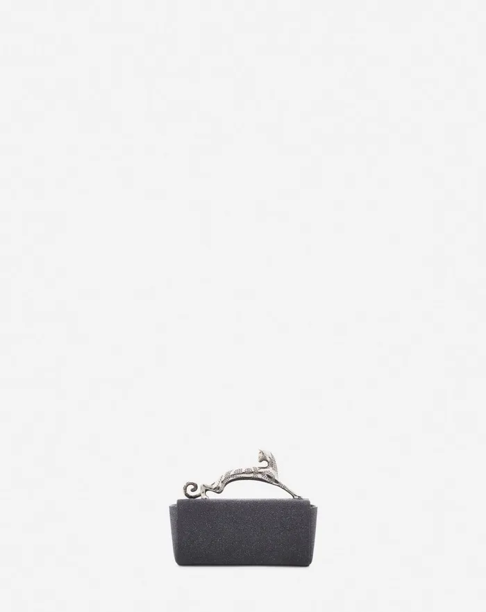 Micro Pencil Cat Bag In Suede Black Women Lanvin Wallets and Small Leather Goods Micro Pencil Cat Bag In Suede Black Women Lanvin Wallets and Small Leather Goods