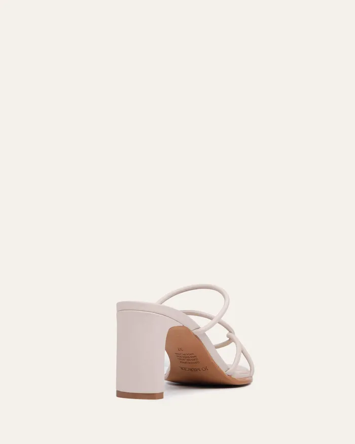 MID SANDALS Novi mid heel sandals bone leather jomercer Women MID SANDALS Novi mid heel sandals bone leather jomercer Women