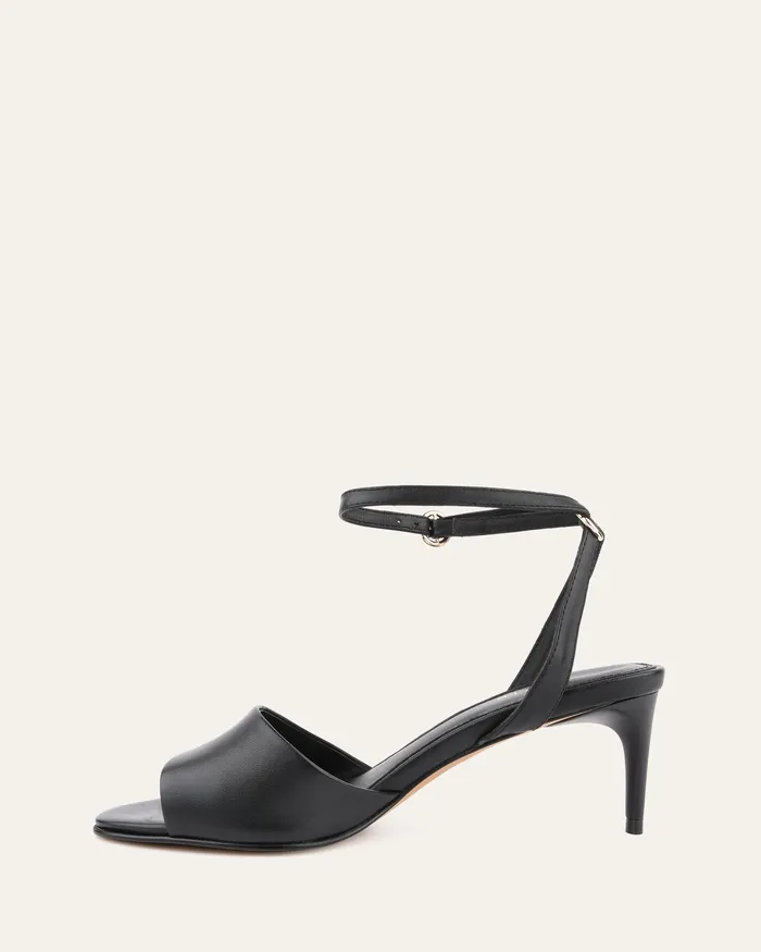 MID SANDALS Women jomercer Tanya mid heel sandals black leather