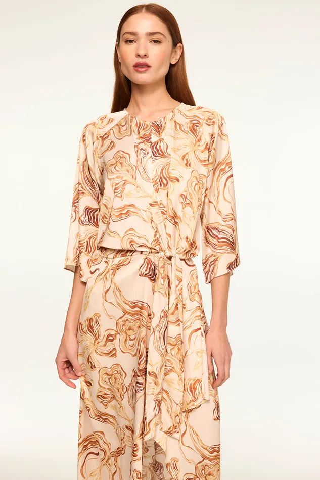 Misa Los Angeles Adina Dress Golden Straw Satin Women Dresses