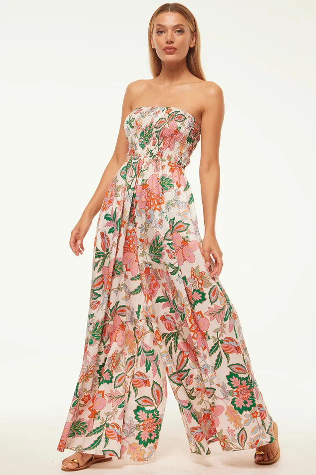 Misa Los Angeles Andrea Jumpsuit Casablanca Floral Women Jumpsuits and Rompers