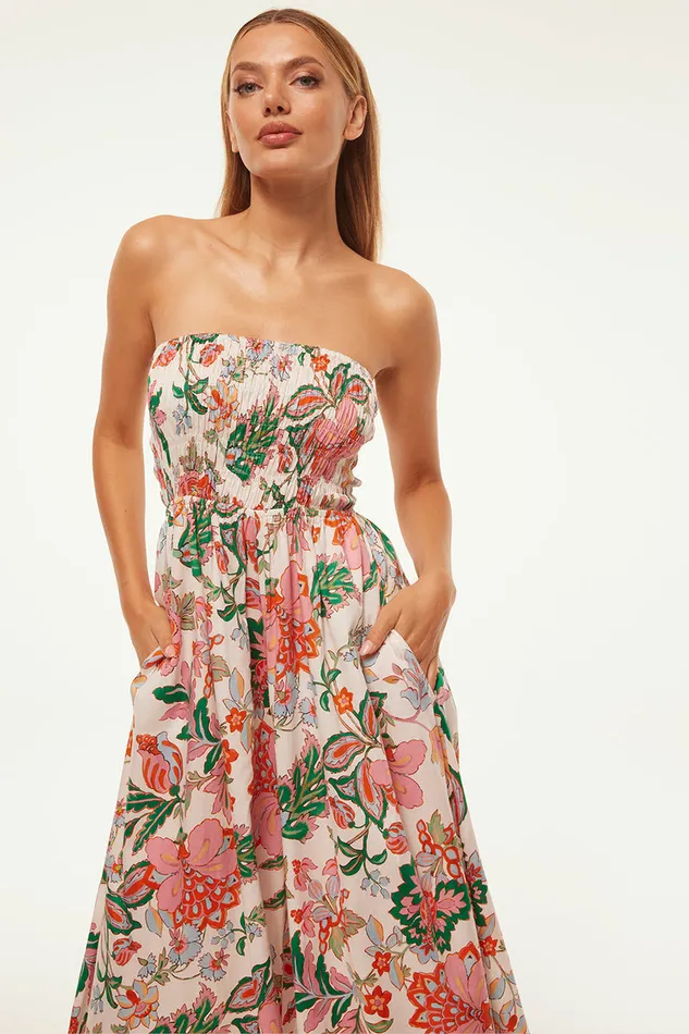 Misa Los Angeles Andrea Jumpsuit Casablanca Floral Women Jumpsuits and Rompers