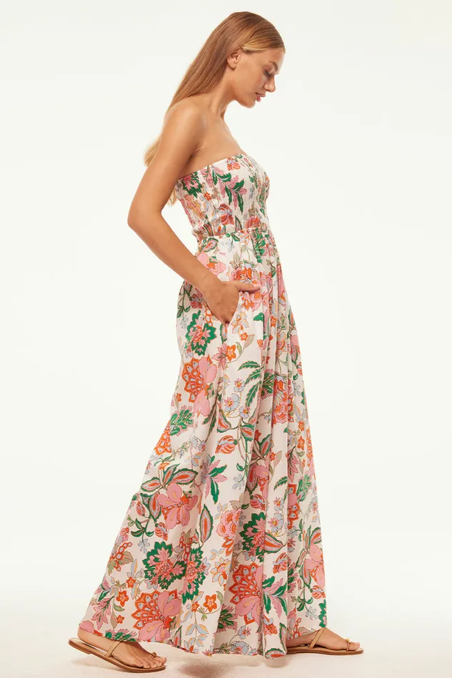 Misa Los Angeles Andrea Jumpsuit Casablanca Floral Women Jumpsuits and Rompers