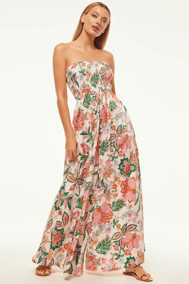 Misa Los Angeles Andrea Jumpsuit Casablanca Floral Women Jumpsuits and Rompers