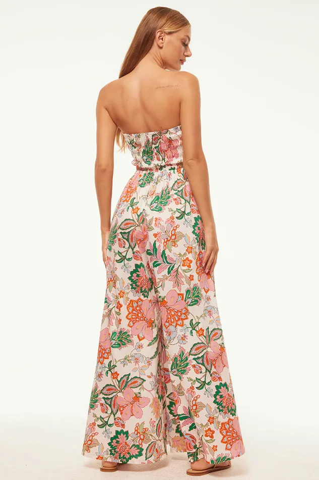 Misa Los Angeles Andrea Jumpsuit Casablanca Floral Women Jumpsuits and Rompers