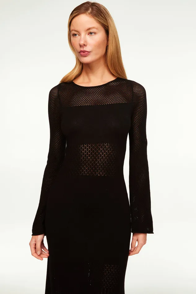Misa Los Angeles Anu Dress Black Lead Women Dresses