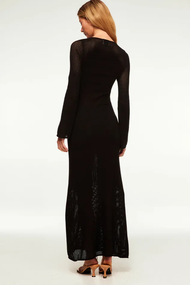 Misa Los Angeles Anu Dress Black Lead Women Dresses