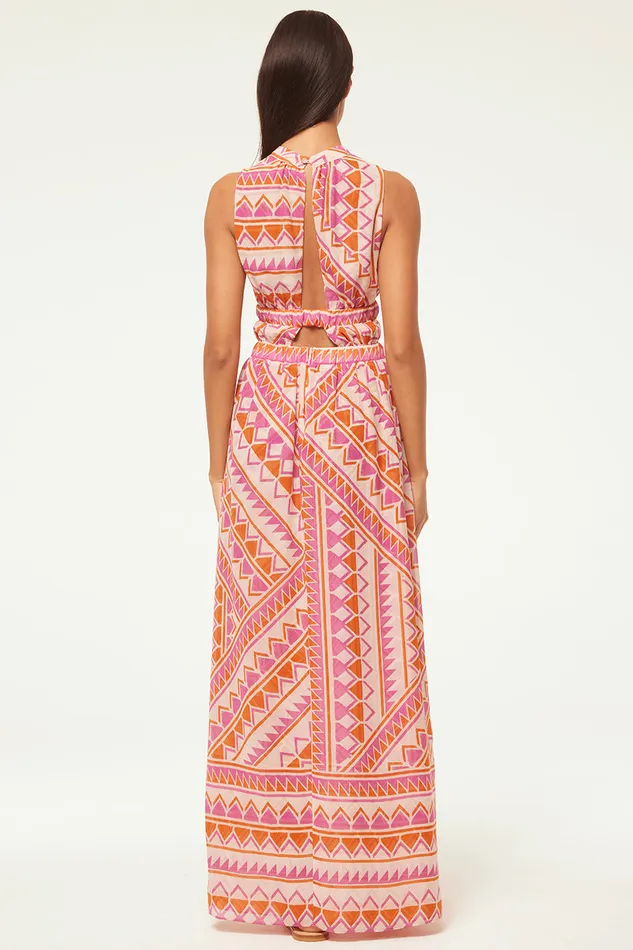 Misa Los Angeles Aranita Dress Aperol Geo Women Dresses