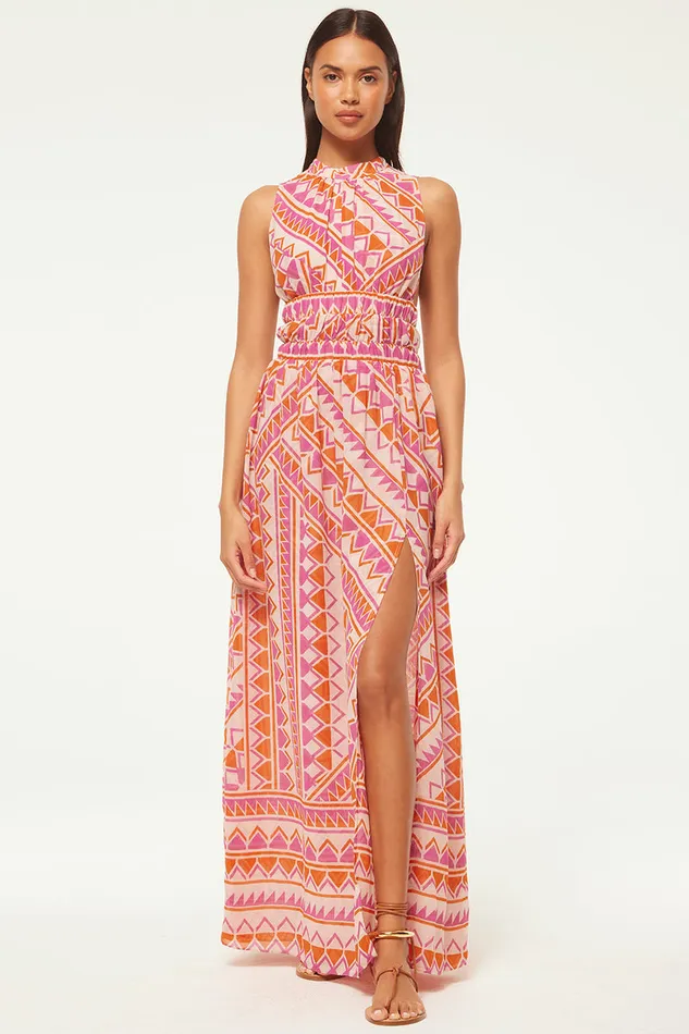 Misa Los Angeles Aranita Dress Aperol Geo Women Dresses