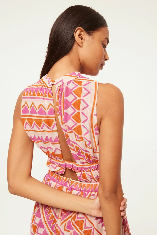 Misa Los Angeles Aranita Dress Aperol Geo Women Dresses