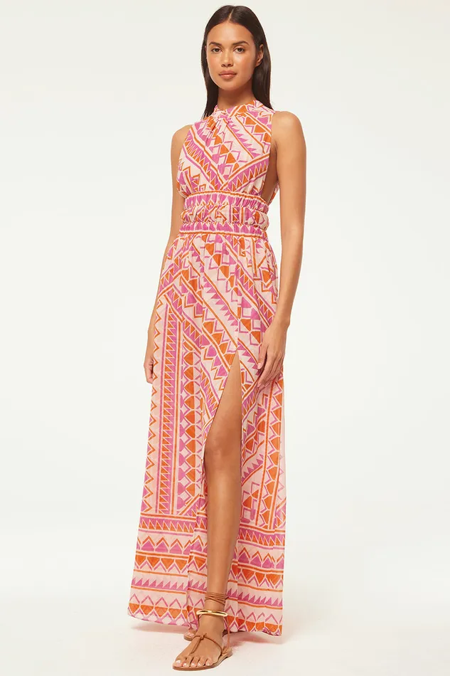 Misa Los Angeles Aranita Dress Aperol Geo Women Dresses