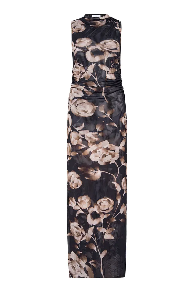Misa Los Angeles Athena Dress Faded Rose Mesh Women Jersey and Mesh