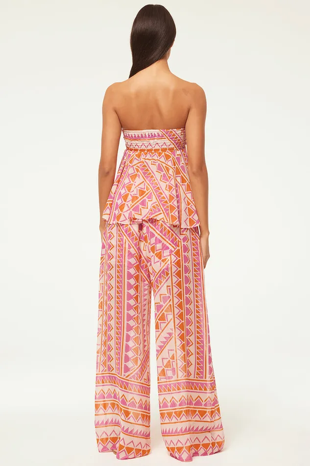 Misa Los Angeles Aylin Top Aperol Geo Women Matching Sets