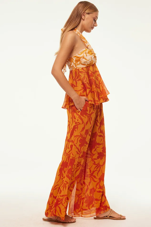 Misa Los Angeles Aylin Top Atlas Floral Women Matching Sets