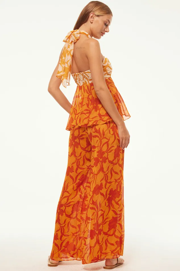 Misa Los Angeles Aylin Top Atlas Floral Women Matching Sets