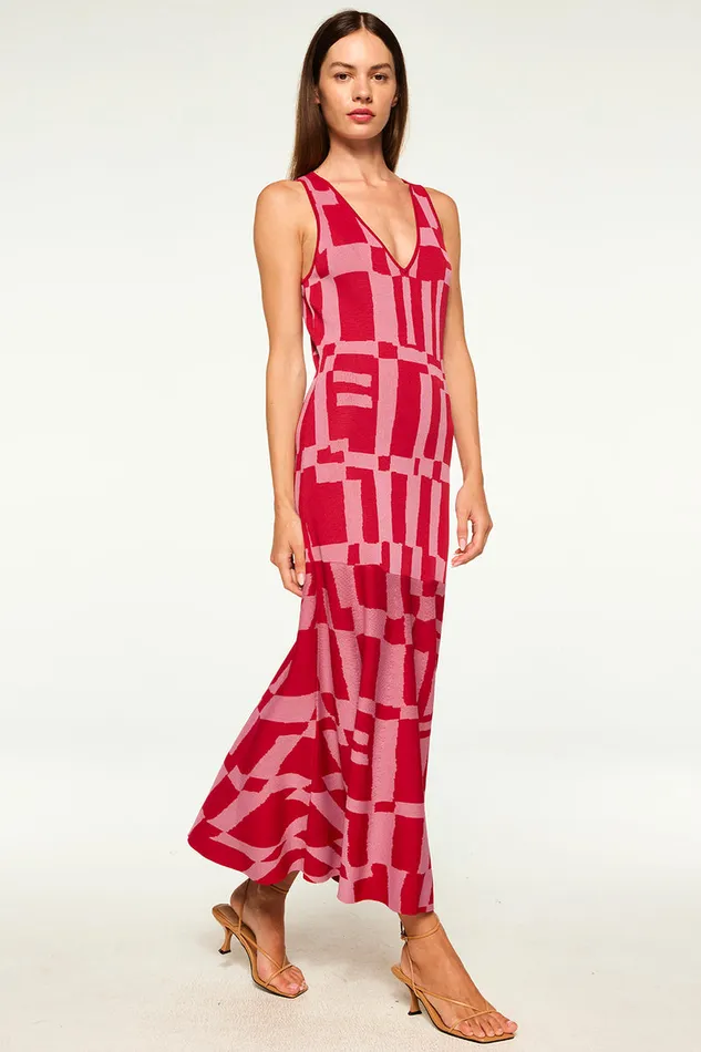 Misa Los Angeles Brenna Dress Pink U0026 Red Women Dresses