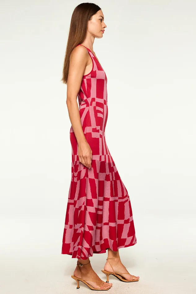 Misa Los Angeles Brenna Dress Pink U0026 Red Women Dresses