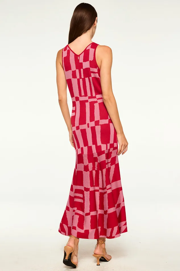 Misa Los Angeles Brenna Dress Pink U0026 Red Women Dresses