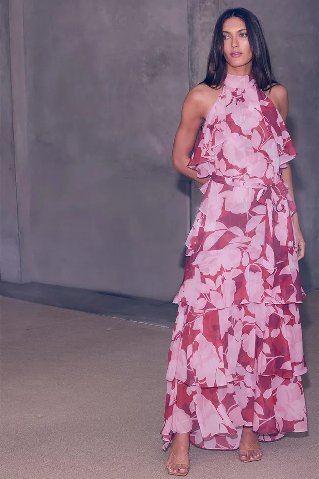 Misa Los Angeles Calissa Dress Flora Rosada Women Dresses