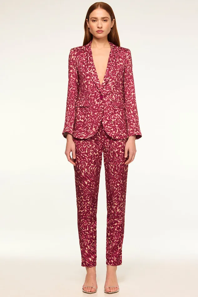 Misa Los Angeles Catroux Jacket Fauna Abstract Women Matching Sets