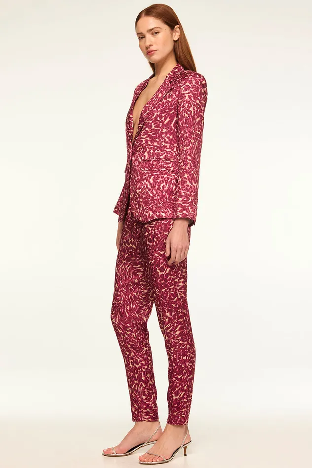 Misa Los Angeles Catroux Jacket Fauna Abstract Women Matching Sets