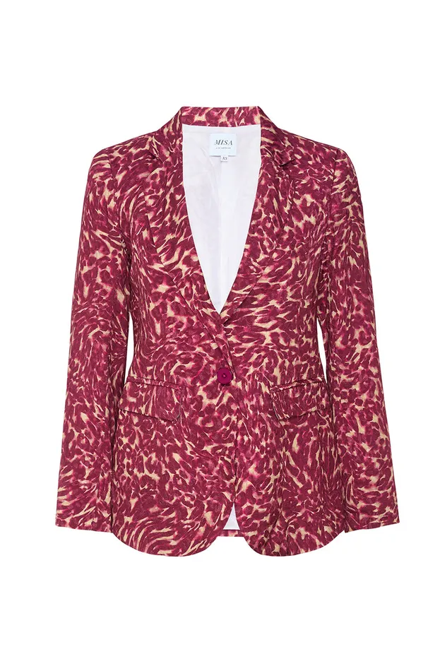 Misa Los Angeles Catroux Jacket Fauna Abstract Women Matching Sets