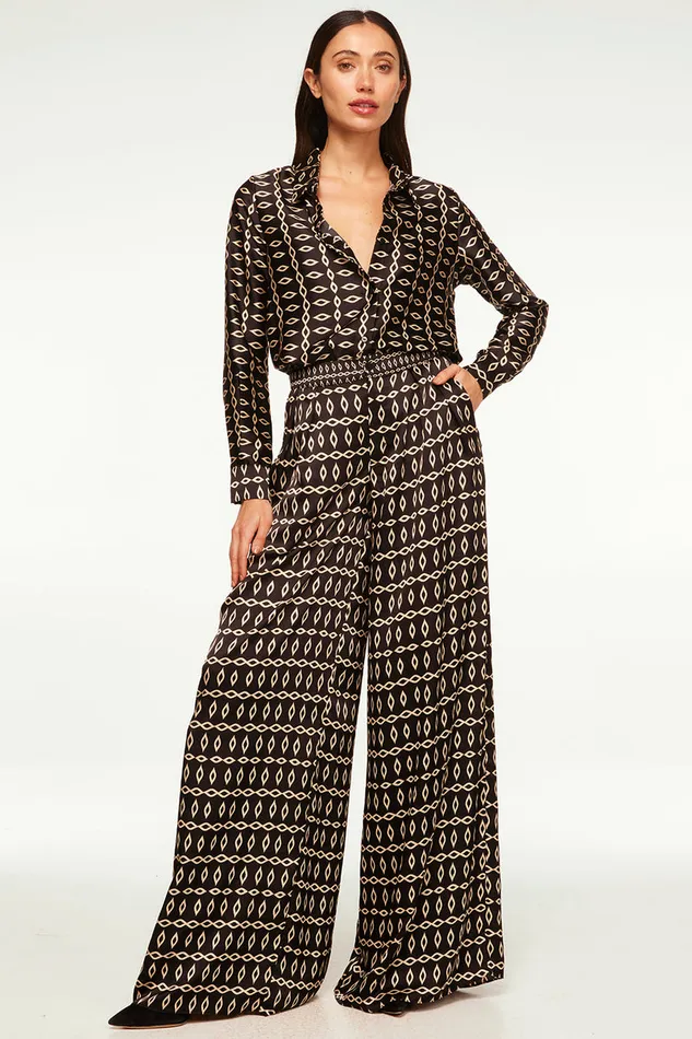 Misa Los Angeles Celine Top Go West Geo Mix Women Tops