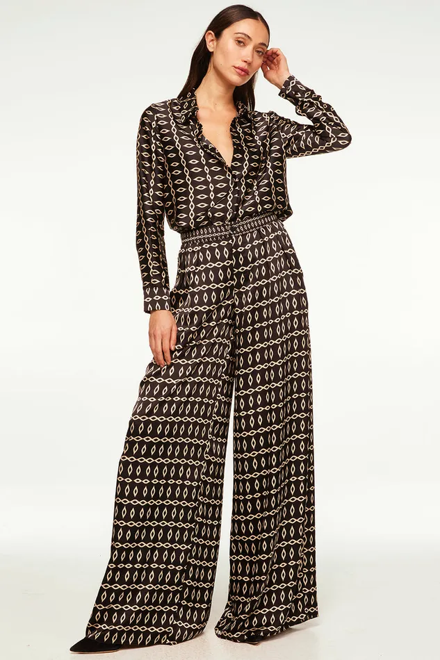 Misa Los Angeles Celine Top Go West Geo Mix Women Tops