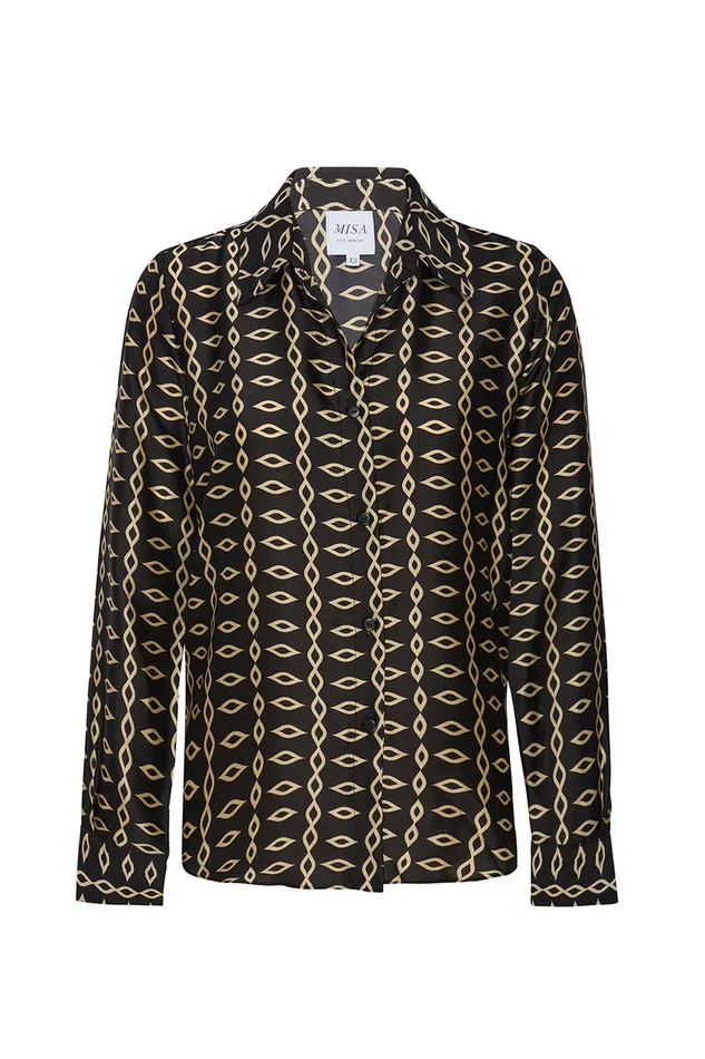 Misa Los Angeles Celine Top Go West Geo Mix Women Tops