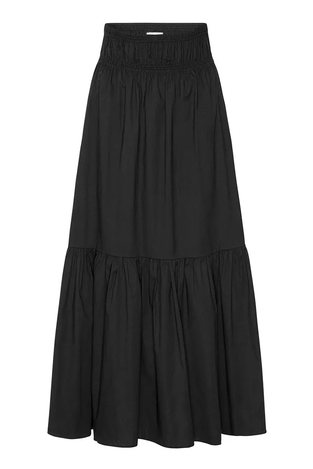 Misa Los Angeles Elna Skirt Black Women Matching Sets