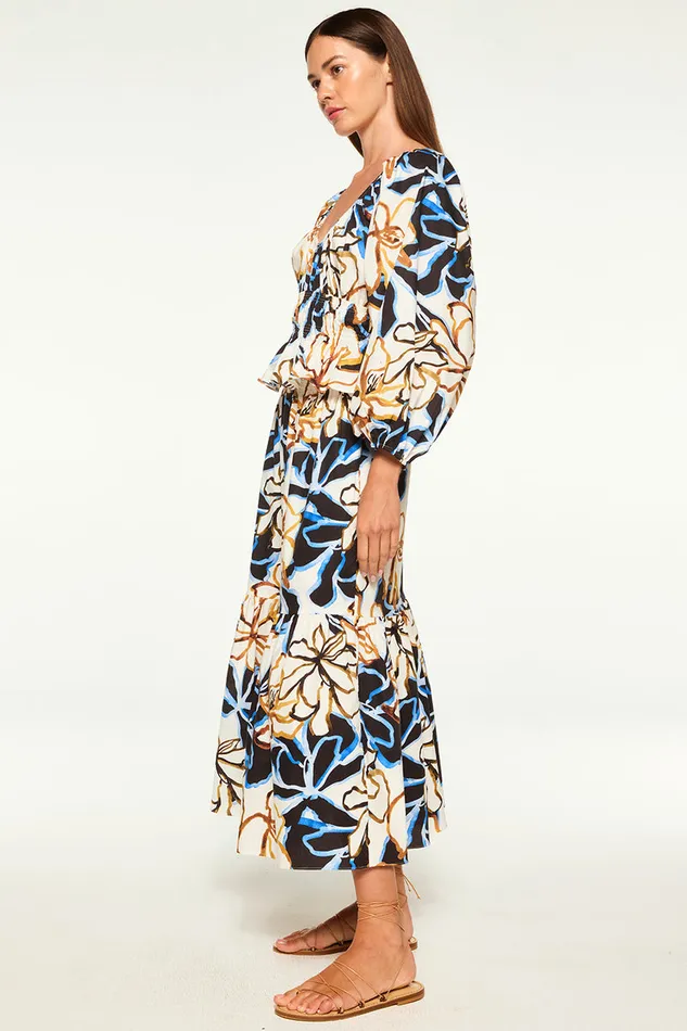 Misa Los Angeles Elna Skirt Bold Blooms Cotton Women Skirts and Shorts