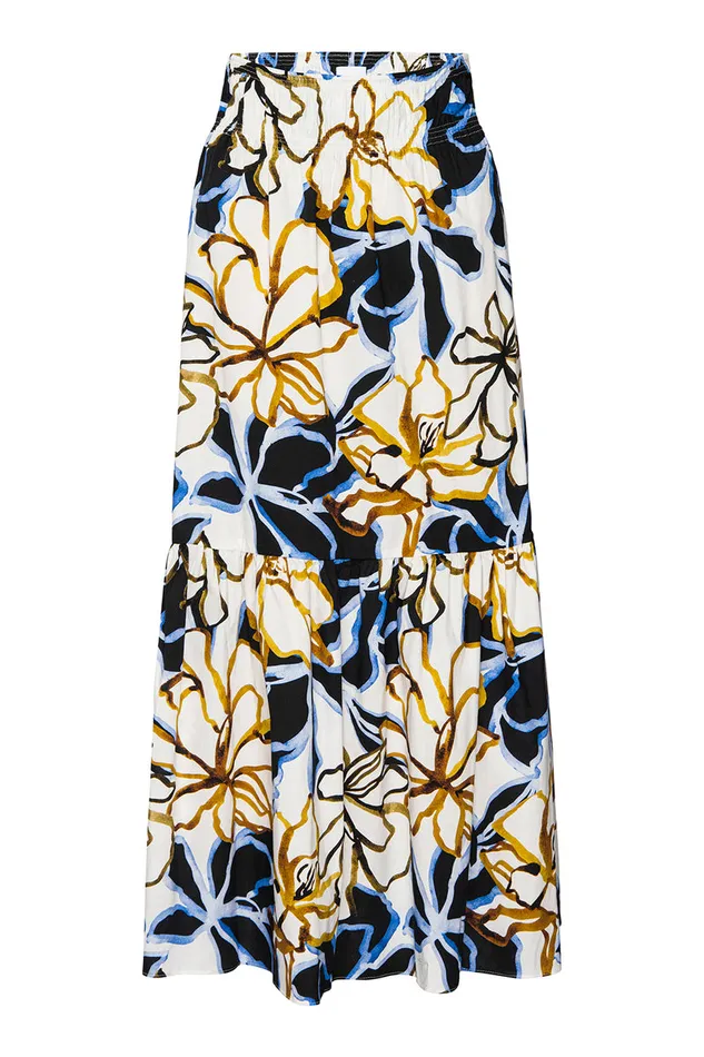 Misa Los Angeles Elna Skirt Bold Blooms Cotton Women Skirts and Shorts