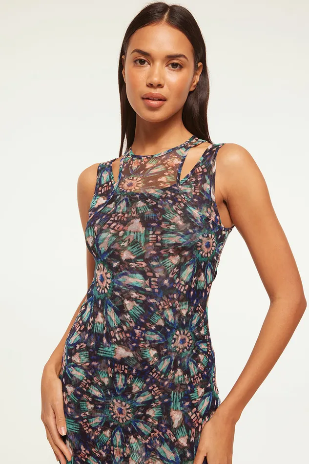 Misa Los Angeles Fernanda Dress Indigo Burst Women Dresses