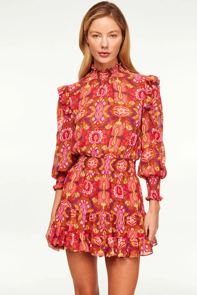 Misa Los Angeles Gianna Dress Chic Nostalgic Chiffon Women Dresses