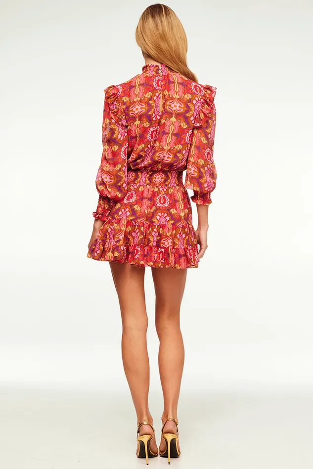 Misa Los Angeles Gianna Dress Chic Nostalgic Chiffon Women Dresses
