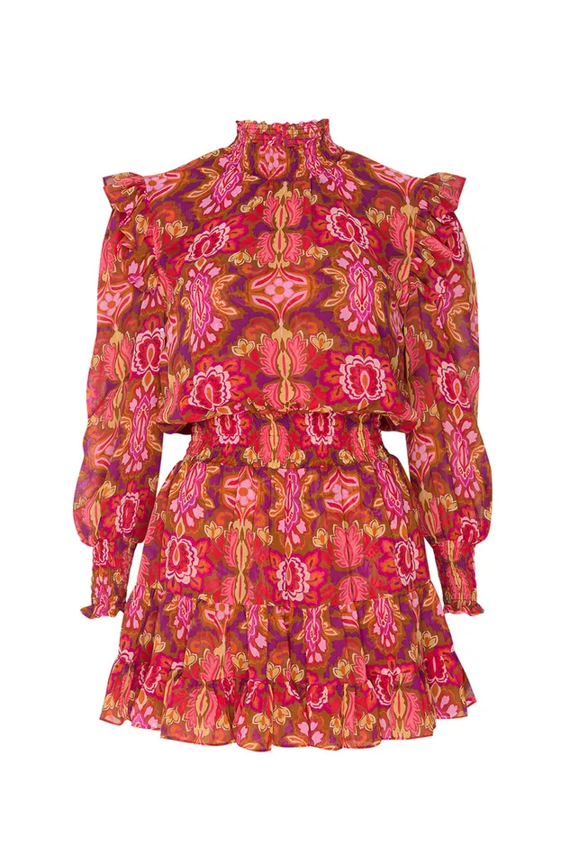 Misa Los Angeles Gianna Dress Chic Nostalgic Chiffon Women Dresses