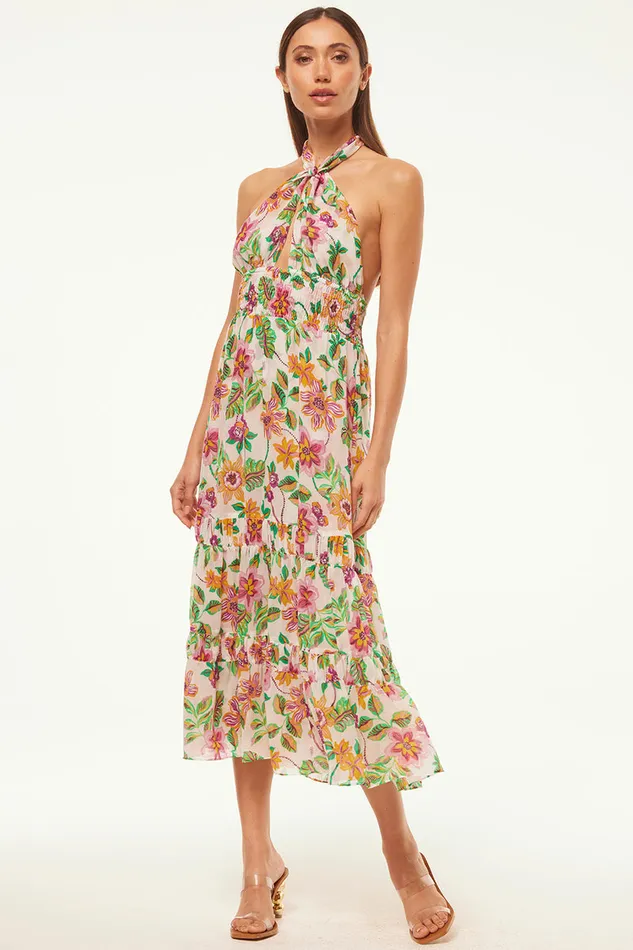 Misa Los Angeles Karolina Dress Flora Exotica Chiffon Women Dresses