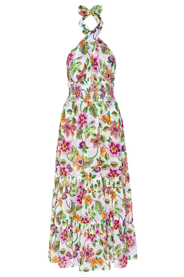 Misa Los Angeles Karolina Dress Flora Exotica Chiffon Women Dresses
