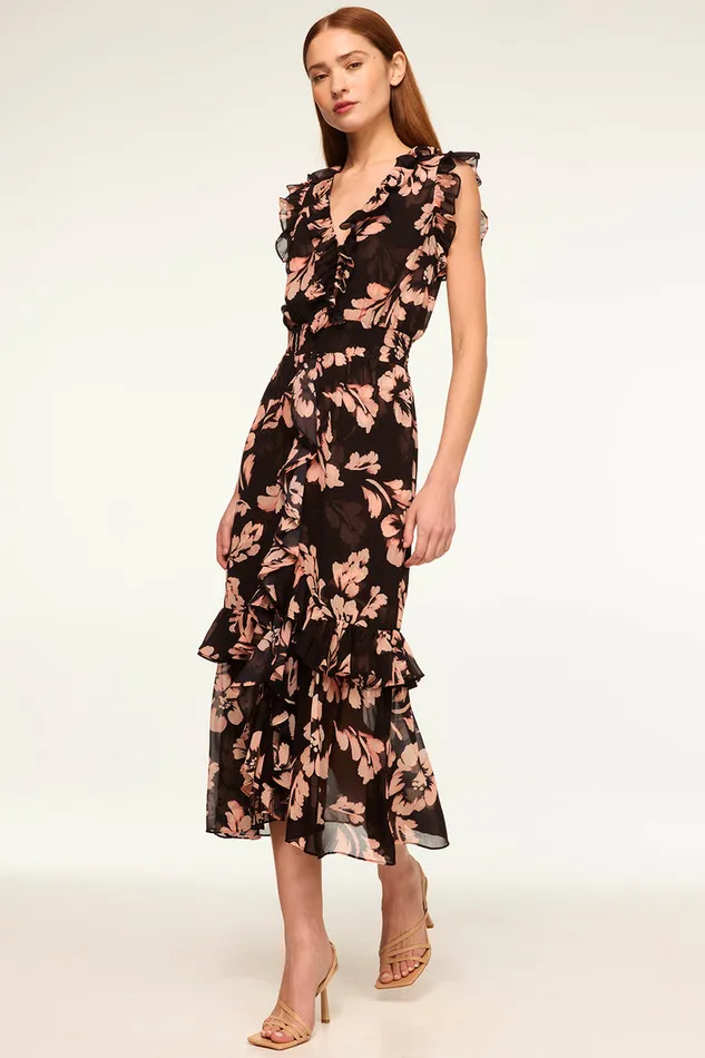 Misa Los Angeles Kidada Dress Auric Flora Women Dresses