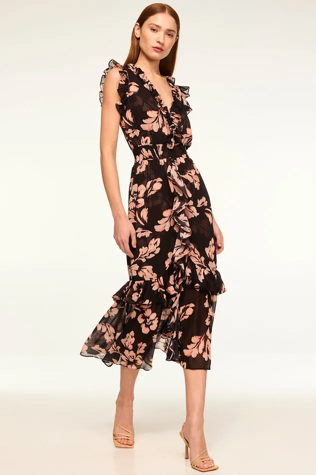 Misa Los Angeles Kidada Dress Auric Flora Women Dresses