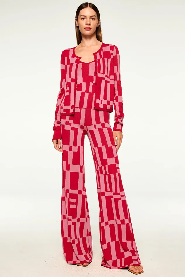 Misa Los Angeles Koa Pant Pink U0026 Red Women Pants