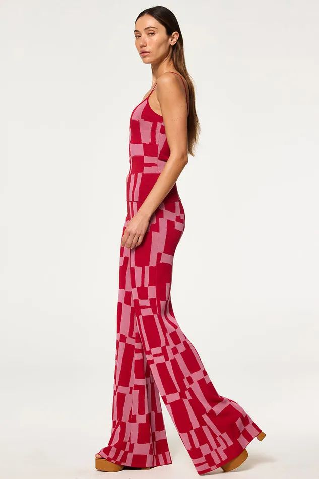 Misa Los Angeles Koa Pant Pink U0026 Red Women Pants