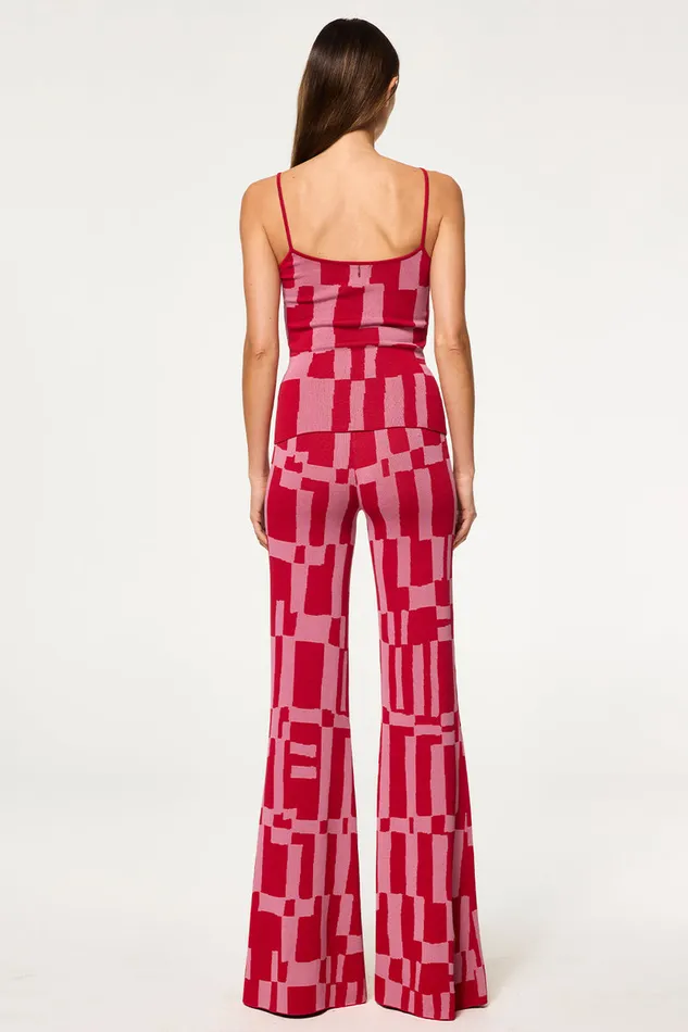 Misa Los Angeles Koa Pant Pink U0026 Red Women Pants