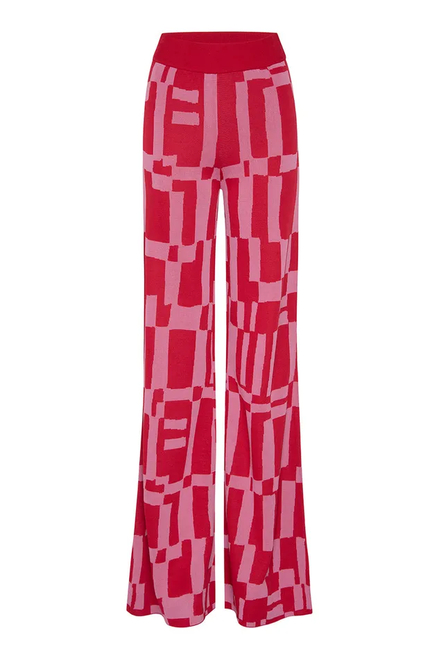Misa Los Angeles Koa Pant Pink U0026 Red Women Pants