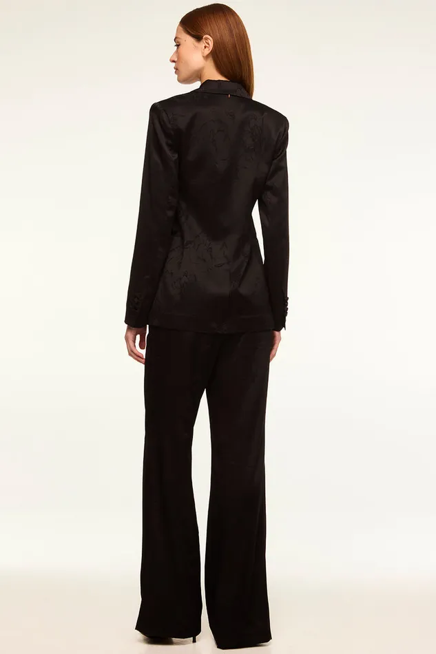 Misa Los Angeles Lauren Blazer Black Jacquard Women Tops