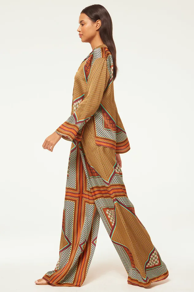 Misa Los Angeles Lemor Pant Positano Scarf Women Matching Sets