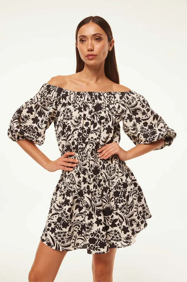 Misa Los Angeles Marta Dress Flora Negra Ditsy Women Dresses