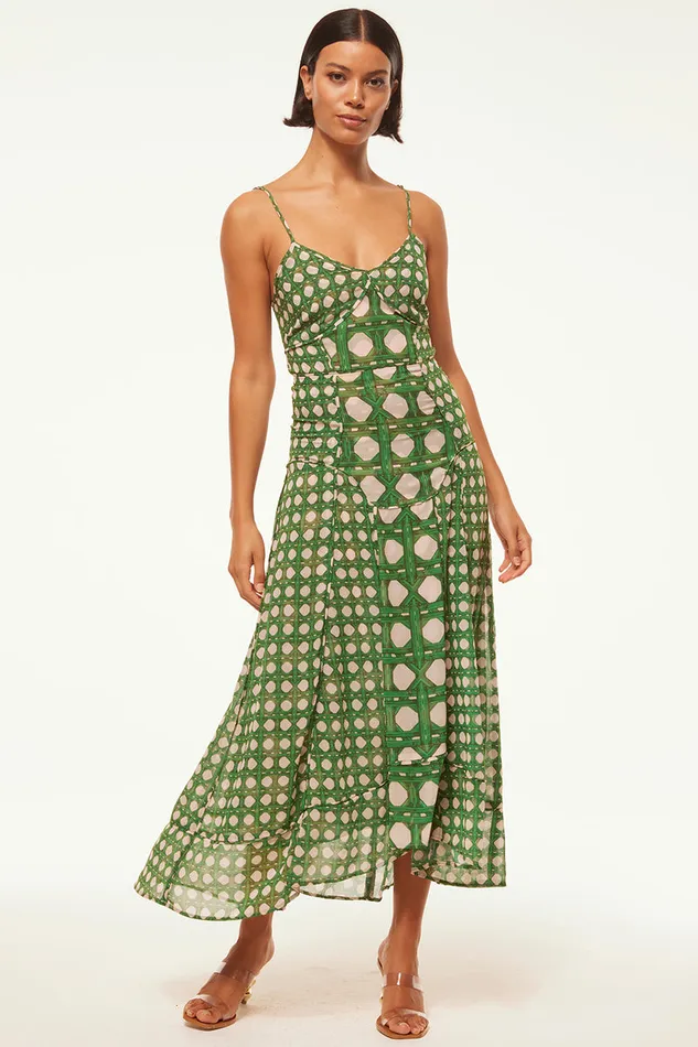 Misa Los Angeles Mila Dress Rattan Tile Mix Women Dresses
